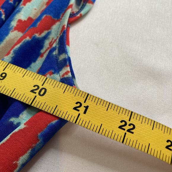 Jones New York Women's Coral Sea Side Ruched Dress Size 2X Draped Beachy Party - Picture 4 of 10